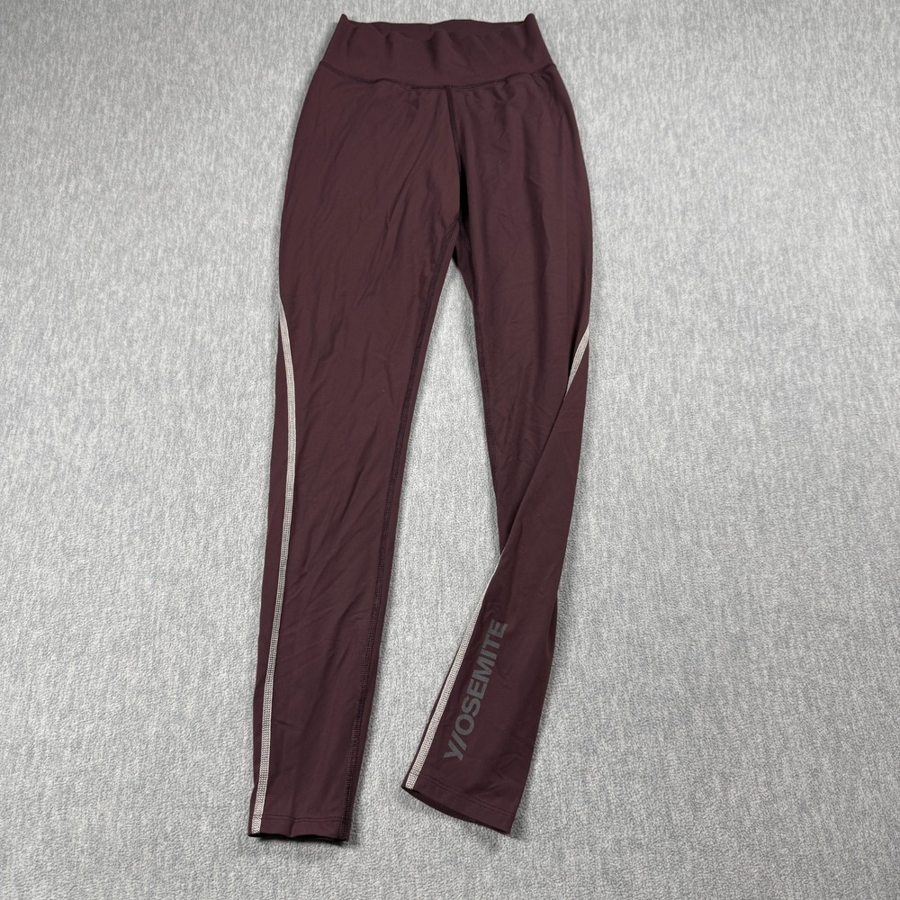 James Perse Leggings Women 0 Purple Yosemite Performance Yoga Pants Activewear